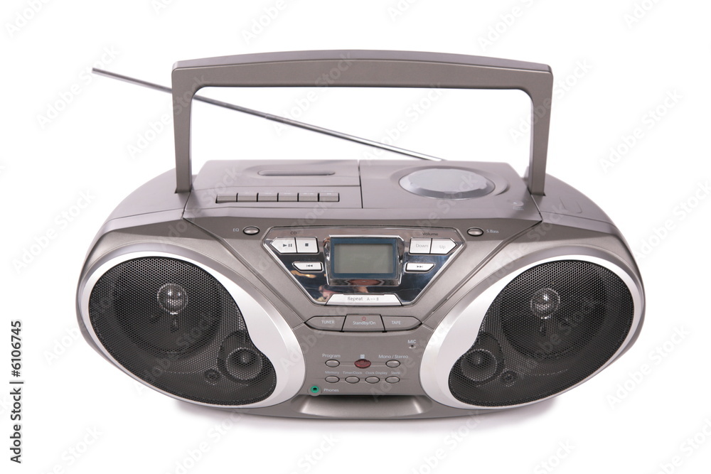 Audio mini-system, radio, player - obrazy, fototapety, plakaty 