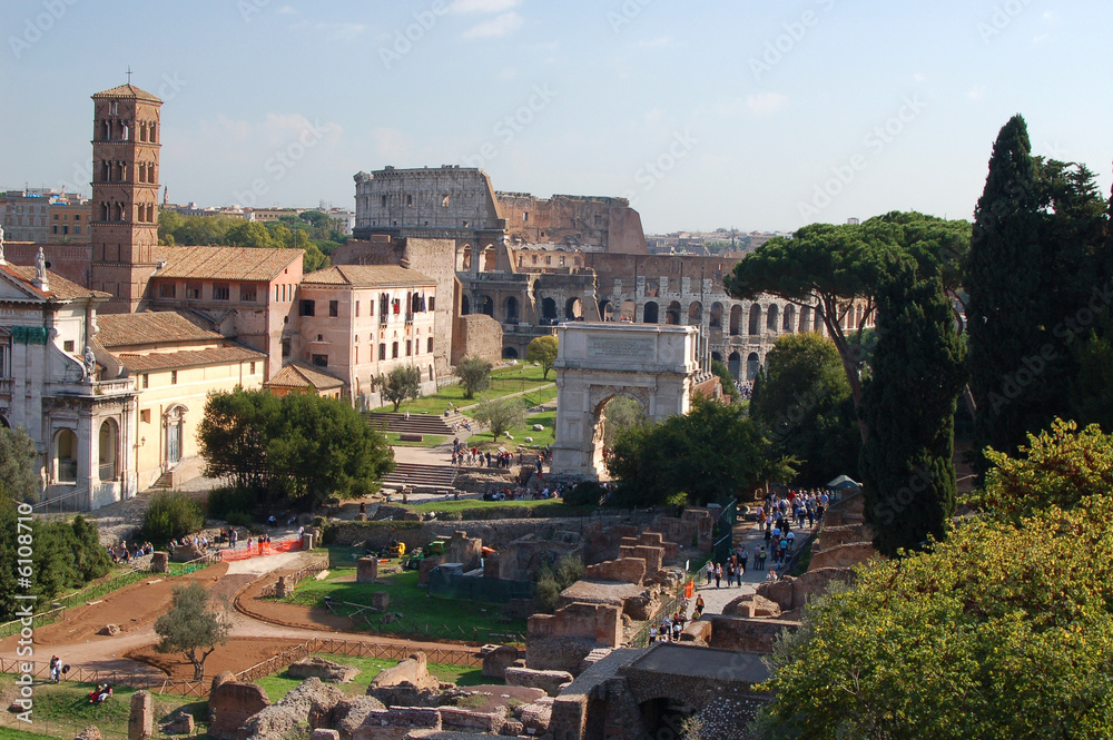 Le Forum Romain et le Colisée