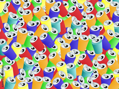 colourful cans background