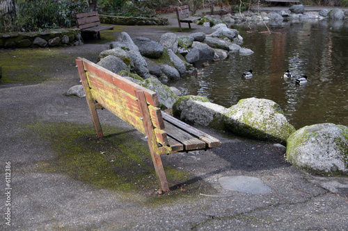 park bench photo