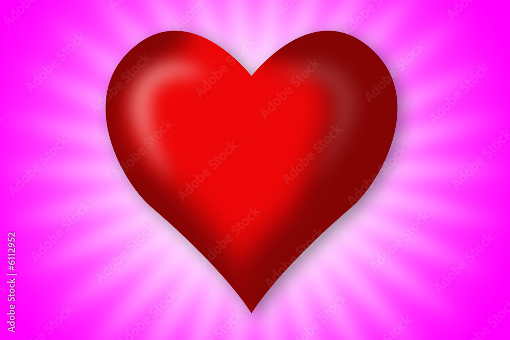 red heart in pink background red heart in pink background