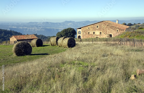 Masia ( typical rural house ) in Catalonia, Spain photo