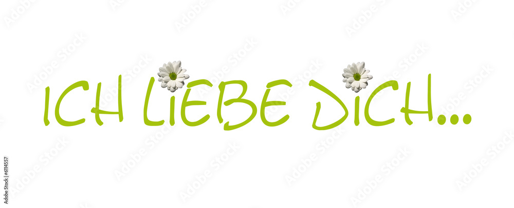 Fototapeta premium ich liebe...