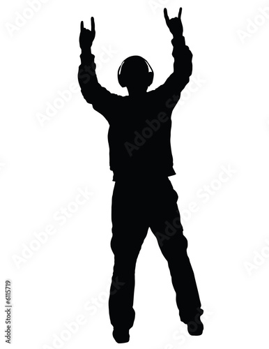 young man isolated on the white background