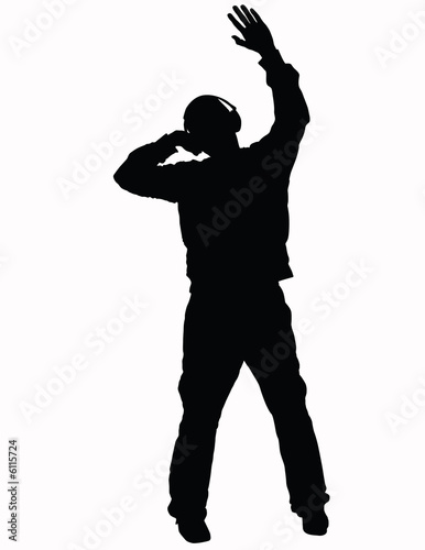 young man isolated on the white background
