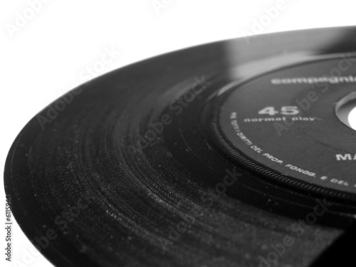 45 rpm single music record photo