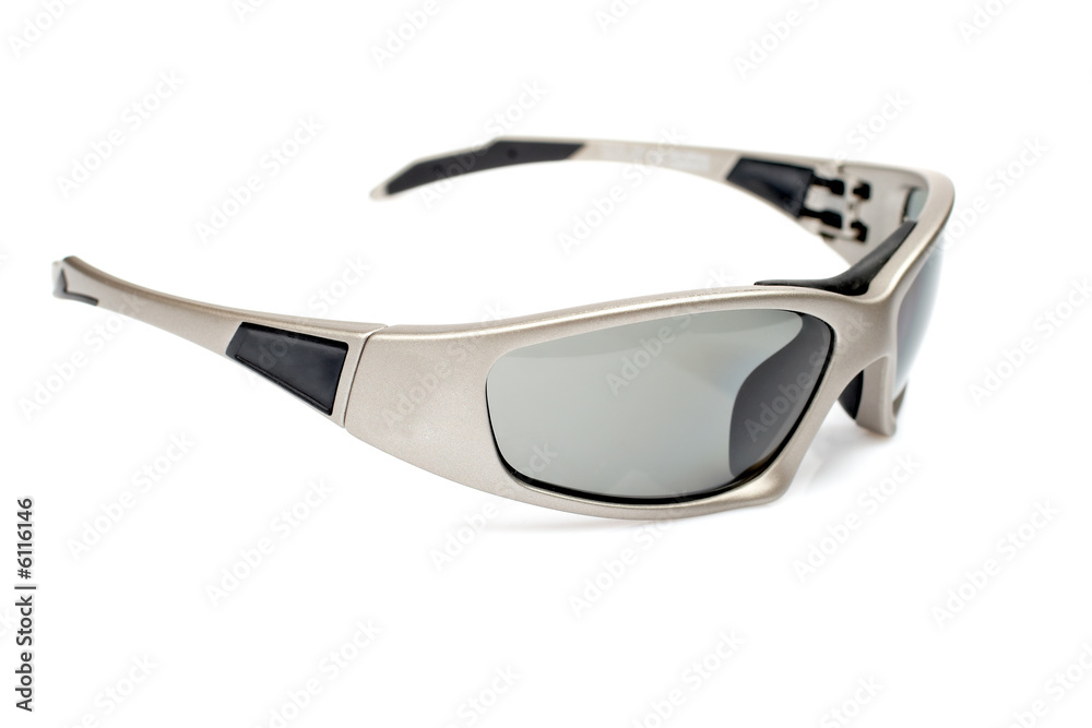 Sunglasses closeup with soft shadow on white background Sunglasses closeup with soft shadow on white background
