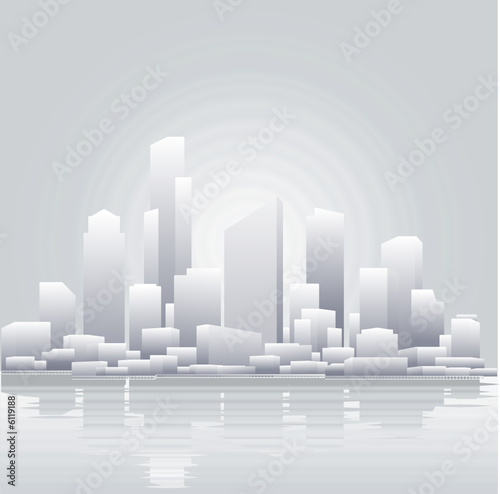 Abstract grey city background