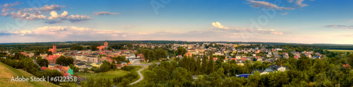 Panoramic view to the small town