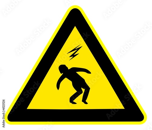 Panneau de Signalisation (Risque haute tension)