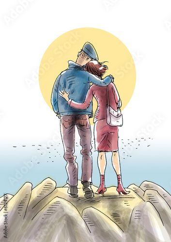 couple on the hill