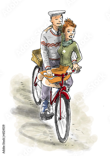 couple on bike