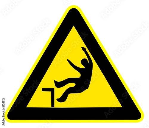Panneau de Signalisation (Risque de chute)