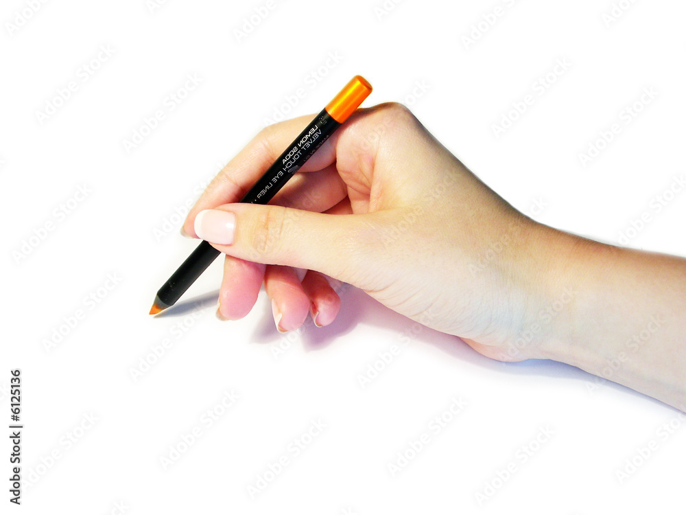 red pencil in hand red pencil in hand