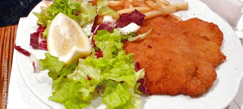 Fotografia Escalope milanaise.