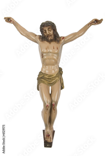 Canvas Print Figurine of Jesus crucified