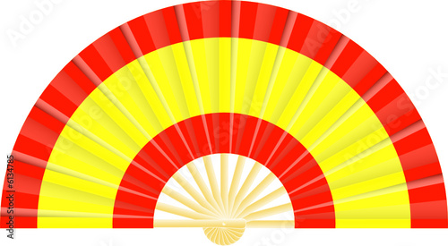 Eventail drapeau de l'Espagne