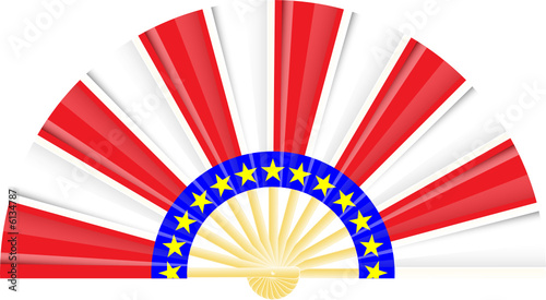 éventail drapeau Américain
