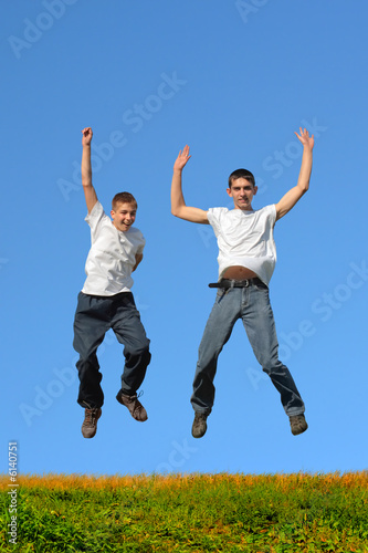 boys jumping