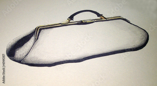 illustration hand drawn desigher purse
