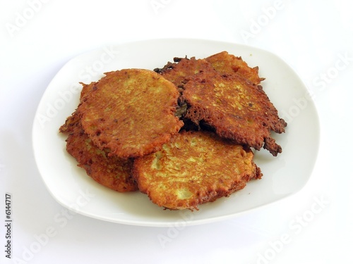 just fried hot potato pancakes