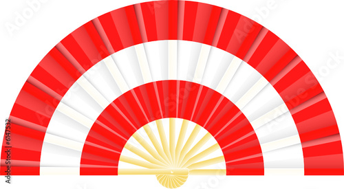 Eventail drapeau de l'Autriche