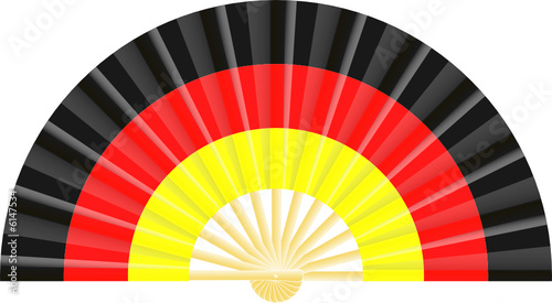 Eventail drapeau de l'Allemagne