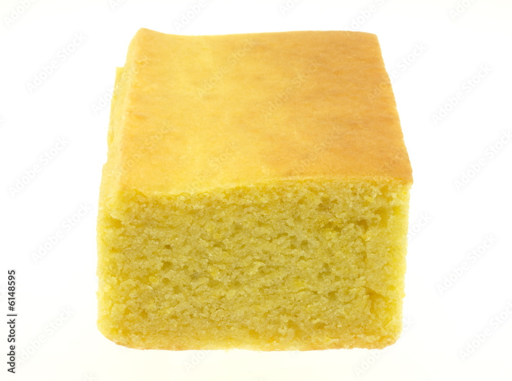 Cornbread Isolated On White