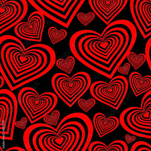 Seamlessly vector wallpaper valentine with hearts