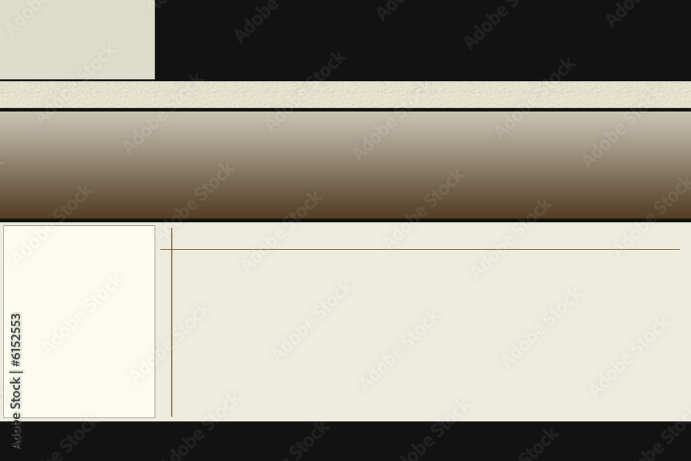 Obraz premium Brown Website Template Layout