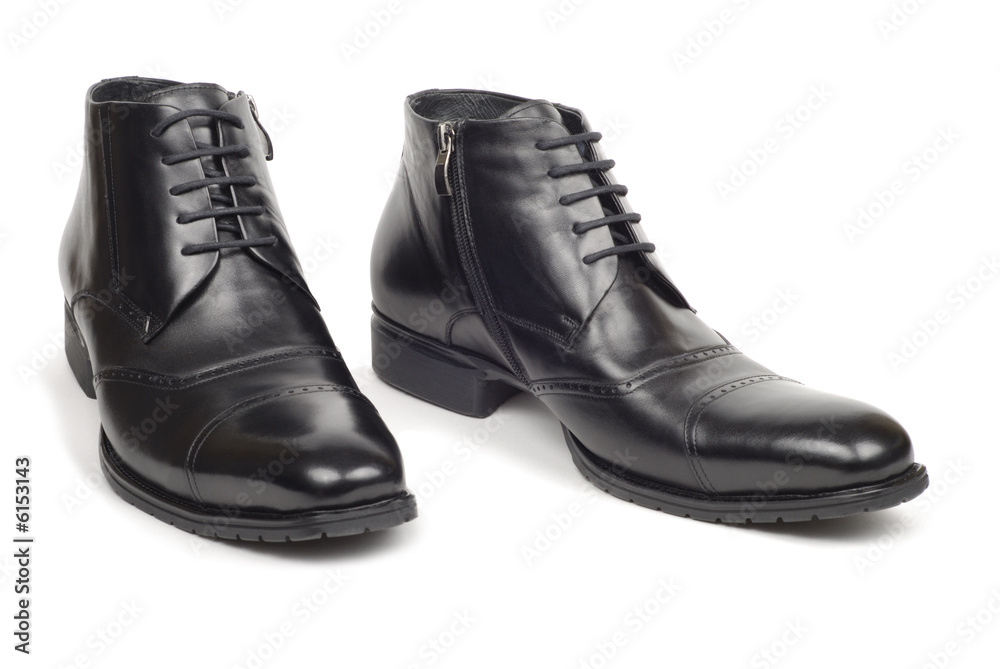 Pair of man shoes isolated on white background Pair of man shoes isolated on white background