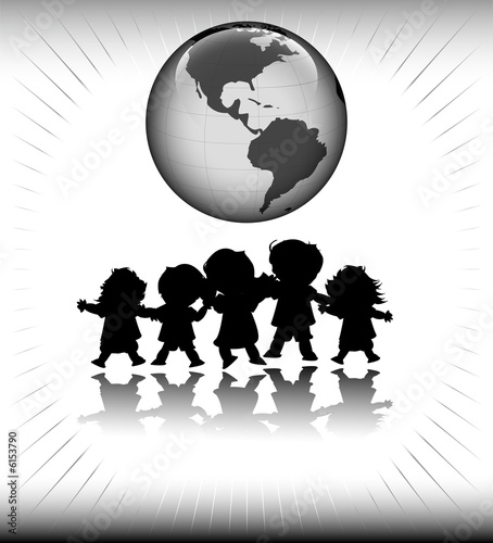 kids and planet earth; happ...