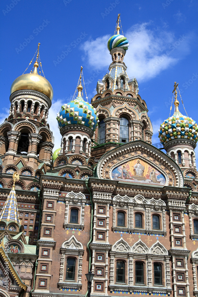 The Russian cathedral in summer, St. Petersburg