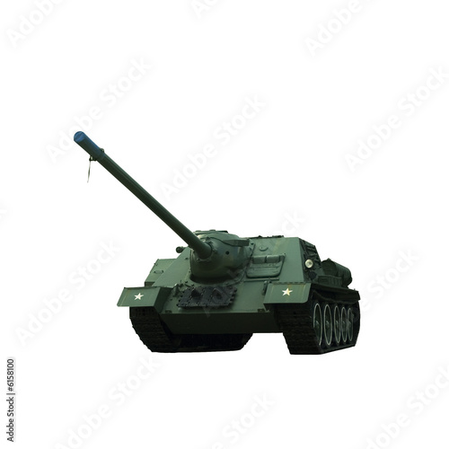 Russian military armored tank isolated