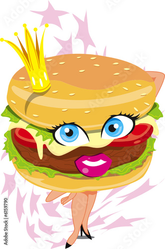 hamburguesa femenina