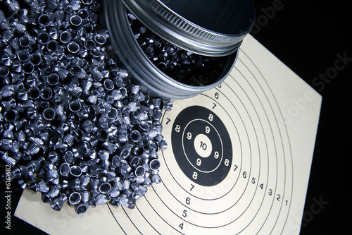Pellets and target