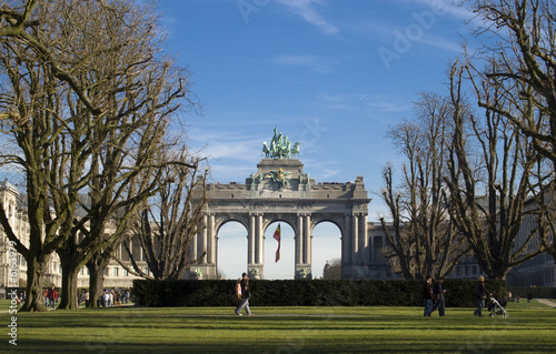 Obraz na plátne Triumphal arch in the Parc du Cinquantenaire, Brussels