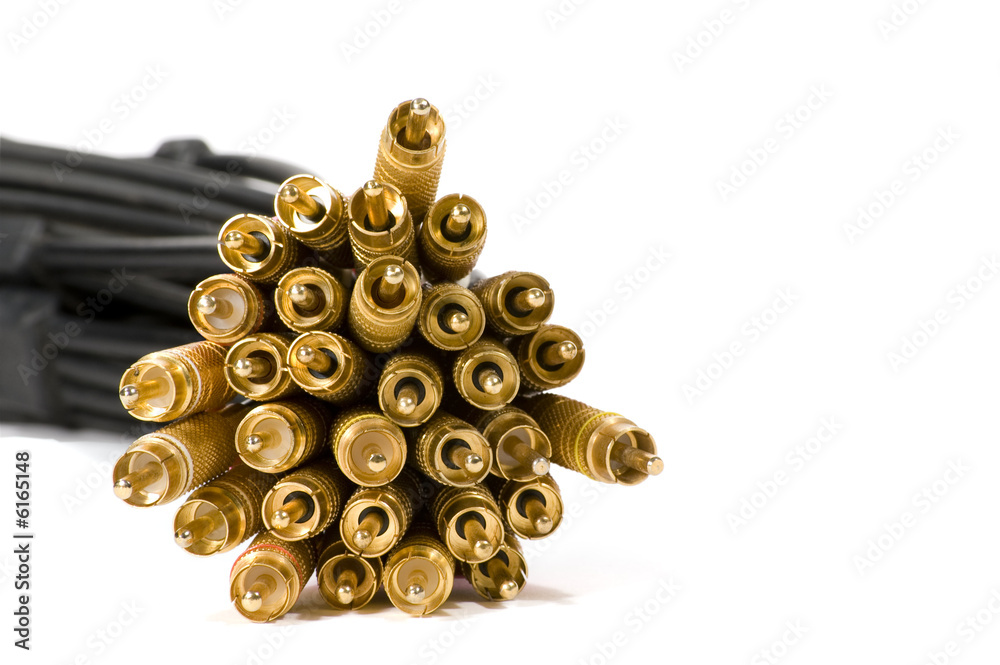 Gold Plated RCA Jacks in Bunch Gold Plated RCA Jacks in Bunch