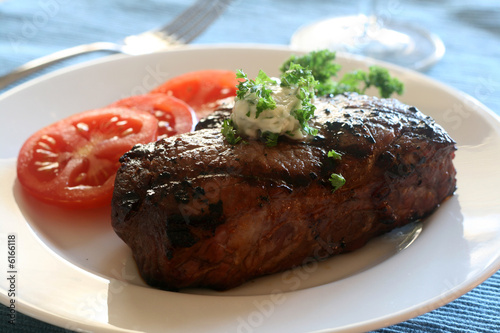 Steak with Herbed Butter