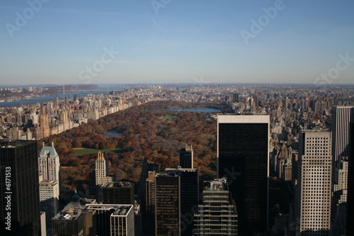 aerial view of Central Park New York