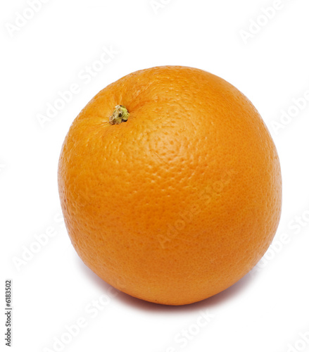 ripe orange isolated over white background