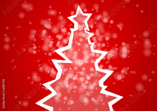 Abstract christmas tree