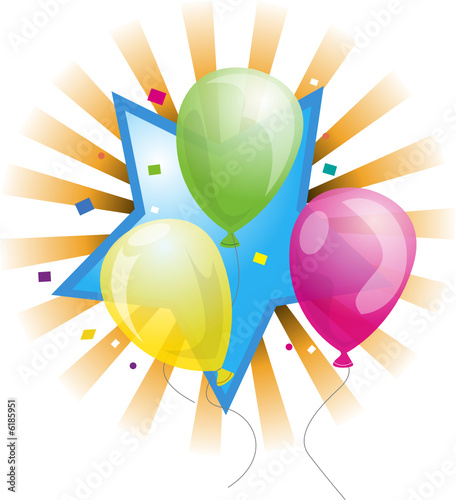globos y fiesta