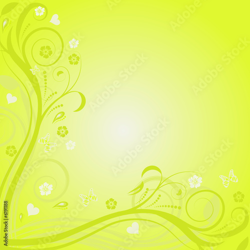 summer floral vector