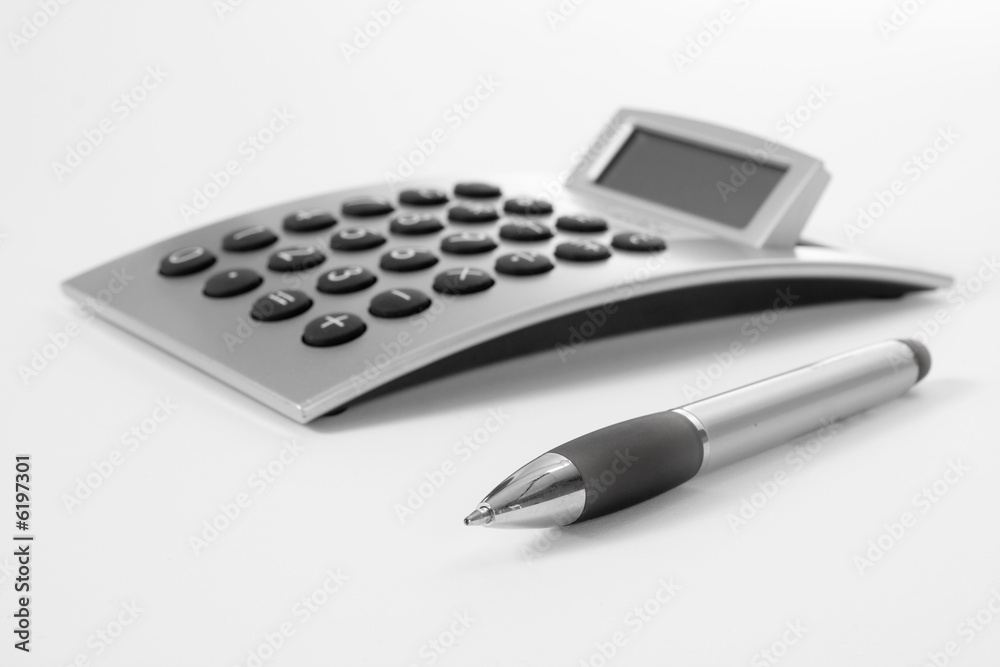 Pen and calculator (business background) Pen and calculator (business background)