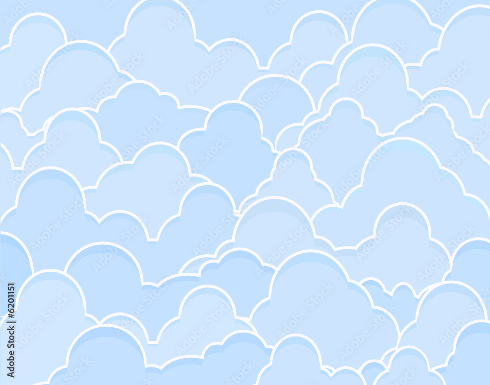 Fototapeta premium Blue clouds
