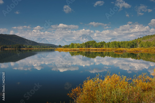 Reflections in the Oxbow bend of the Snake River