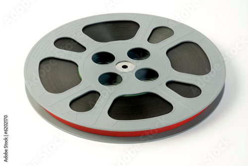 Film reels isolated photo