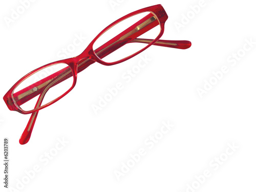 red glasses