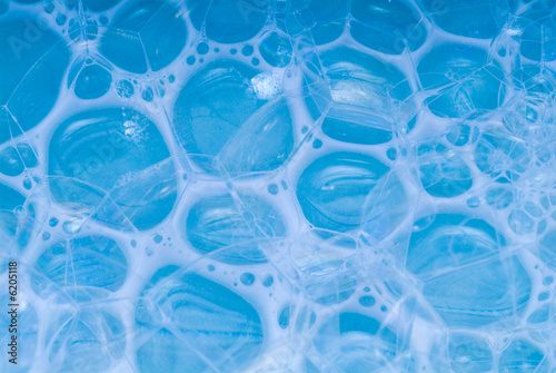 Soap bubbles. structure in a blue tonality.
